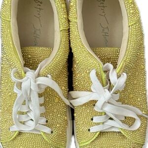 Betsey Johnson Glittering Gold Sneakers